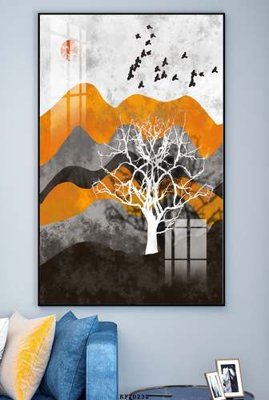 File gốc File tranh hiện đại pha lê gương KF70238 (in mica) làm bảng hiệu