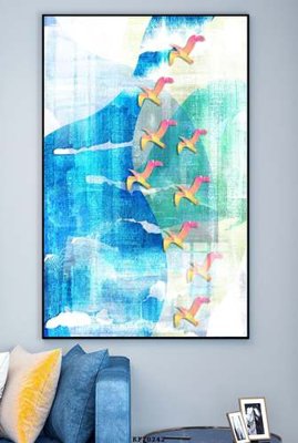 File gốc File tranh hiện đại pha lê gương KF70242 (in lụa) họa tiết 3D