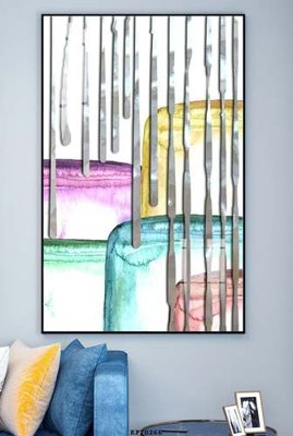 File in trần File tranh hiện đại pha lê gương KF70266 (bản gốc) đại dương