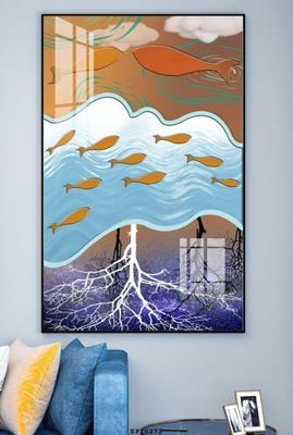 Download file tranh PSD File tranh hiện đại pha lê gương KF70272 để chỉnh sửa