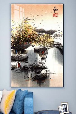 File tranh File tranh hiện đại pha lê gương KF70328 (bản gốc) treo tường