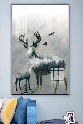 File gốc File tranh hiện đại pha lê gương KF70349 (chủ đề hiện đại) trang trí