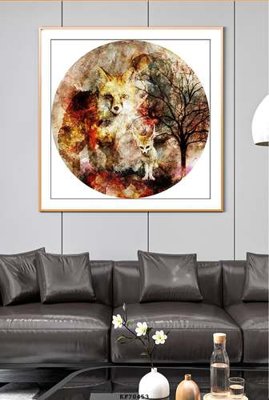 File in trần File tranh hiện đại pha lê gương KF70453 (bản gốc) đại dương