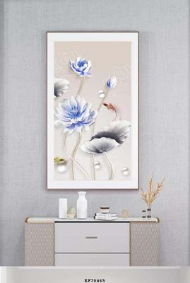 Hình ảnh file gốc File tranh hiện đại pha lê gương KF70465 cho in UV