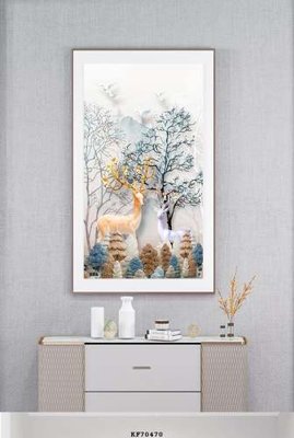 File tranh File tranh hiện đại pha lê gương KF70470 (ảnh gốc) in trần nhà