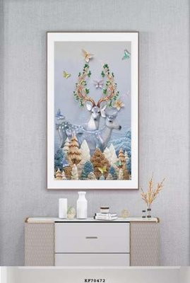 Tải file File tranh hiện đại pha lê gương KF70472 (PSD) cho in ấn quảng cáo