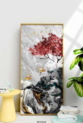 File tranh File tranh hiện đại pha lê gương KF70494 (gốc) phong cách tối giản