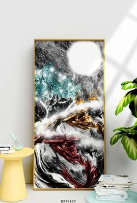 Tải file File tranh hiện đại pha lê gương KF70497 (gốc) chủ đề tâm linh