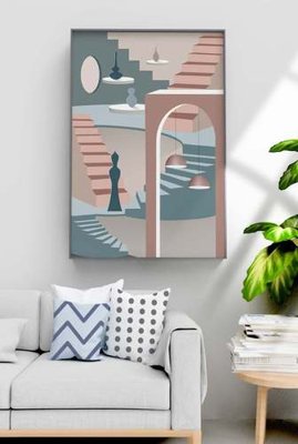 File tranh File tranh hiện đại pha lê gương KF70566 (bản gốc) treo phòng ăn