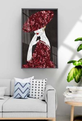 Hình ảnh file gốc File tranh hiện đại pha lê gương KF70567 cho in UV