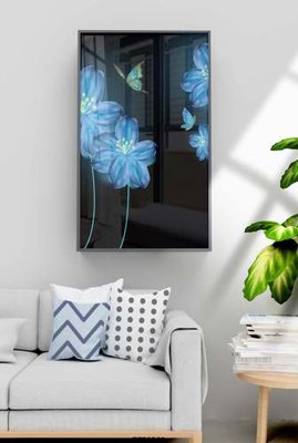 Hình ảnh file gốc in trần nhà File tranh hiện đại pha lê gương KF70568