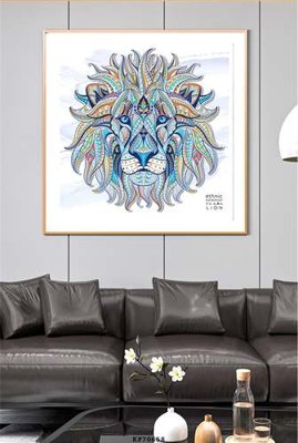 File tranh File tranh hiện đại pha lê gương KF70658 (bản gốc) in lụa 3D