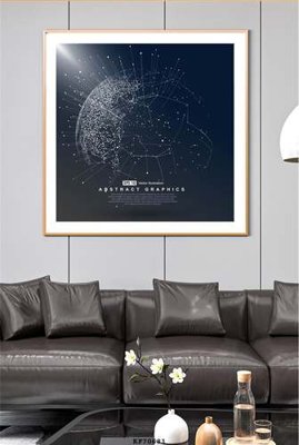 File tranh File tranh hiện đại pha lê gương KF70681 (gốc) chủ đề động vật