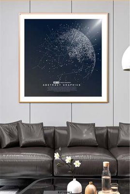 File gốc File tranh hiện đại pha lê gương KF70683 (AI/EPS) cho in ấn