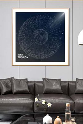 File gốc File tranh hiện đại pha lê gương KF70691 (in mica) làm quà tặng