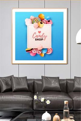 File in mica File tranh hiện đại pha lê gương KF70717 (bản gốc) sắc sảo