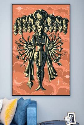 File gốc File tranh hiện đại pha lê gương KF70781 (AI/EPS) cho in ấn