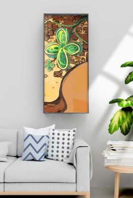 File gốc File tranh hiện đại pha lê gương KF70862 (in lụa) chi tiết cao