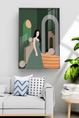 File gốc File tranh hiện đại pha lê gương KF70926 (thiết kế) độc quyền