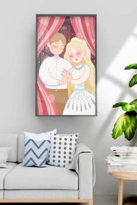 File gốc File tranh hiện đại pha lê gương KF70945 (in lụa) hoa văn cổ điển