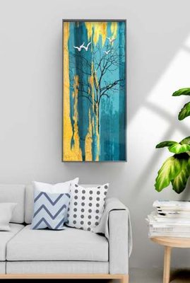 File tranh File tranh hiện đại pha lê gương KF70974 (bản gốc) in lụa 5D