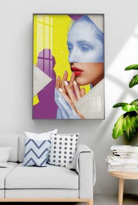 File tranh gốc PSD File tranh hiện đại pha lê gương KF70982 còn nguyên layer