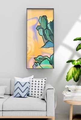 File gốc in ấn File tranh hiện đại pha lê gương KF70996 chuẩn màu CMYK