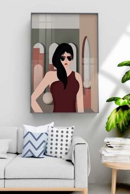 File tranh gốc File tranh hiện đại pha lê gương KF71000 (sắc nét từng chi tiết)