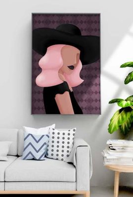 Download file File tranh hiện đại pha lê gương KF71007 (gốc) in mica đèn LED