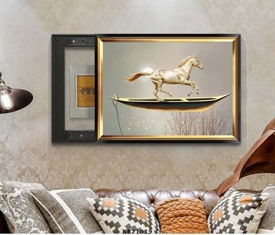 File in lụa File tranh hiện đại pha lê gương KF71019 (chất lượng cao) File tranh hiện đại pha lê gương KF71019