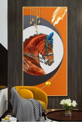 File tranh gốc File tranh hiện đại pha lê gương KF71094 chủ đề hiện đại