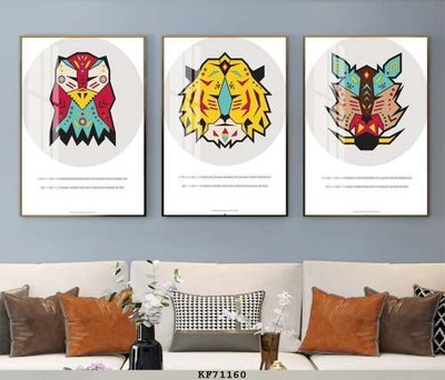 Ảnh gốc File tranh hiện đại pha lê gương KF71160 (độ nét cao) in tráng gương