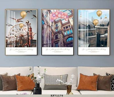 File gốc File tranh hiện đại pha lê gương KF71178 (in mica) làm quà tặng