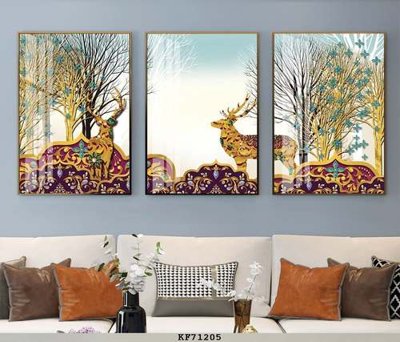 File PSD File tranh hiện đại pha lê gương KF71205 (gốc) tách lớp chi tiết