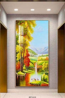 File in ấn File tranh hiện đại pha lê gương KF71219 (bản gốc) cao cấp