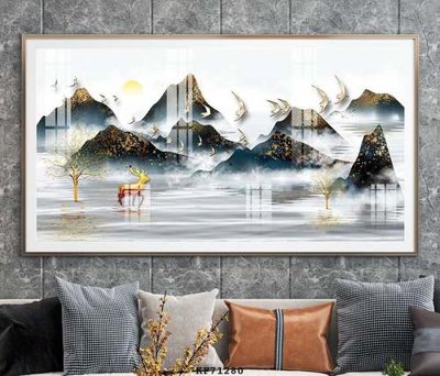 File tranh gốc File tranh hiện đại pha lê gương KF71280 (bản quyền) Filetranh.com