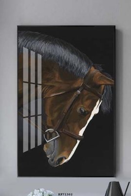 File in lụa File tranh hiện đại pha lê gương KF71302 (hoa văn) File tranh hiện đại pha lê gương KF71302