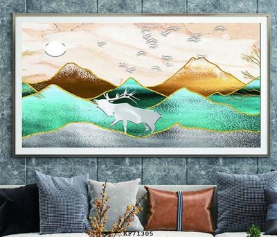 File PSD File tranh hiện đại pha lê gương KF71305 (bản gốc) dễ dàng edit