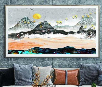 File in mica File tranh hiện đại pha lê gương KF71310 (bản gốc) sắc sảo