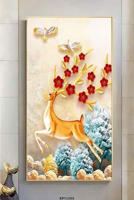 File gốc File tranh hiện đại pha lê gương KF71350 (vector) cho in ấn