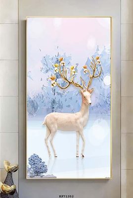 File ảnh File tranh hiện đại pha lê gương KF71352 (gốc) in poster