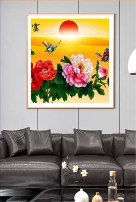 File in ấn File tranh hiện đại pha lê gương KF71374 (bản gốc) chất lượng cao