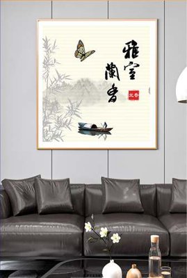 Ảnh gốc File tranh hiện đại pha lê gương KF71381 (siêu chi tiết) để in ấn