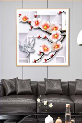 Tải file tranh gốc File tranh hiện đại pha lê gương KF71384 chất lượng cao