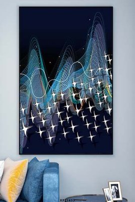 File in ấn cao cấp File tranh hiện đại pha lê gương KF71433 (file gốc)