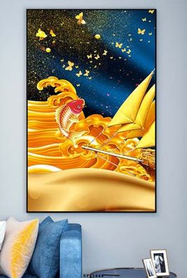 File in ấn File tranh hiện đại pha lê gương KF71444 (bản gốc) sắc nét