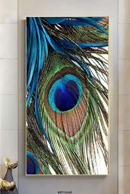 File in mica File tranh hiện đại pha lê gương KF71549 (bản gốc) làm vách ngăn