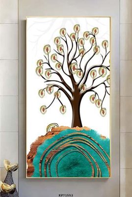 File tranh File tranh hiện đại pha lê gương KF71552 (bản gốc) treo tường