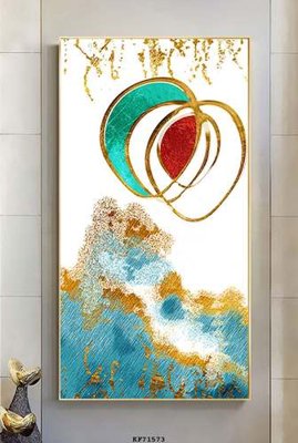 File in ấn File tranh hiện đại pha lê gương KF71573 chuyên nghiệp