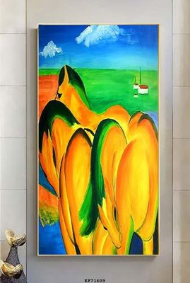 File tranh File tranh hiện đại pha lê gương KF71609 (gốc) chủ đề trẻ em